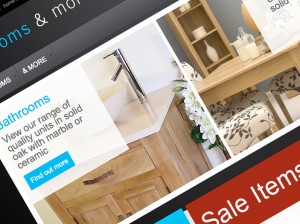 Bathrooms and More Store website screen shot