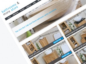 Bathrooms And More Store website screen shot