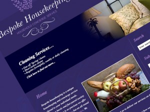 Bespoke Housekeeping website screen shot